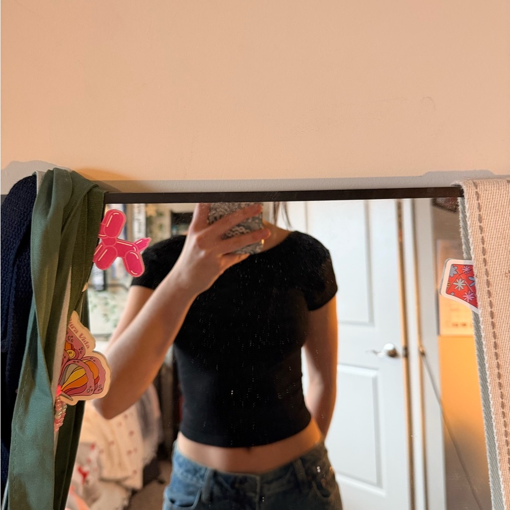 Edikted Black Crop Top